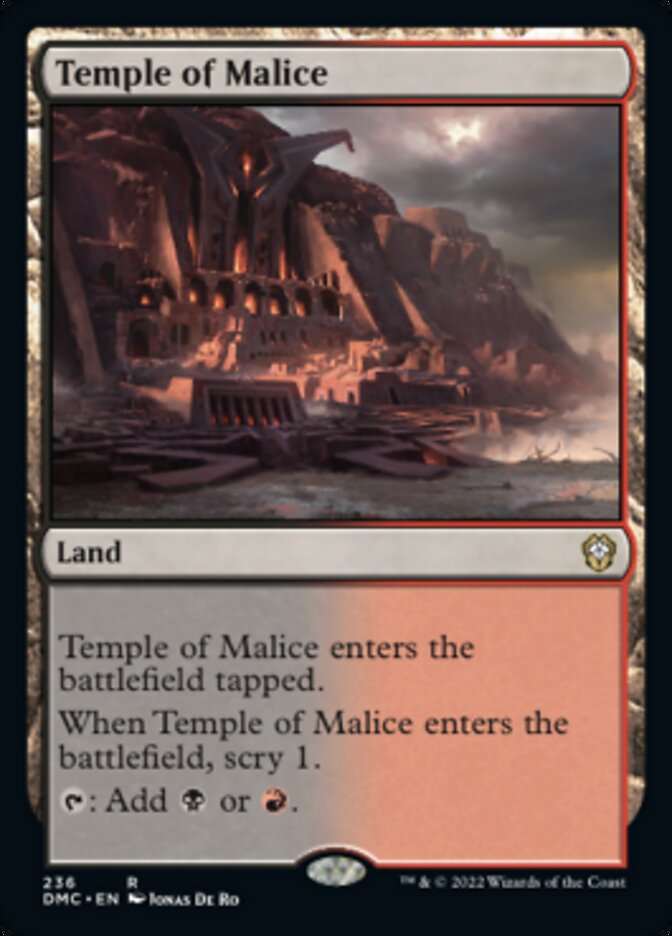 Temple of Malice [Dominaria United Commander] | Odin's Place