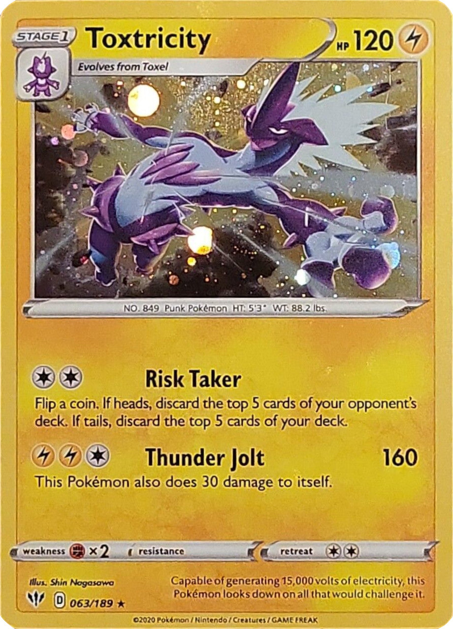 Toxtricity (063/189) (Cosmos Holo) [Sword & Shield: Darkness Ablaze] | Odin's Place