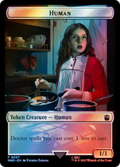 Human (0037) // Mark of the Rani Double-Sided Token (Surge Foil) [Doctor Who Tokens] | Odin's Place
