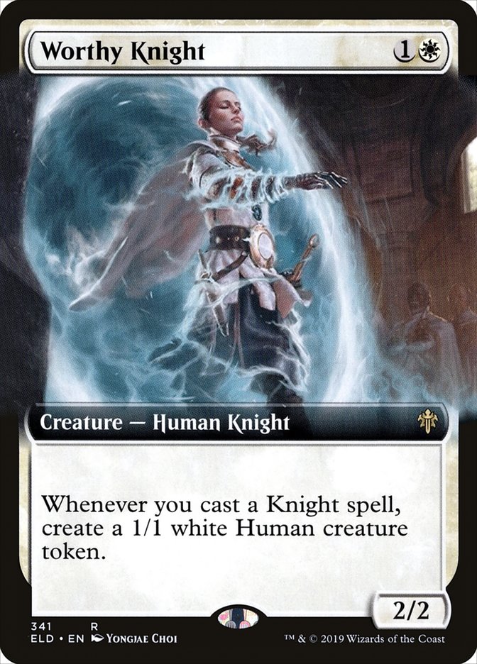 Worthy Knight (Extended Art) [Throne of Eldraine] | Odin's Place