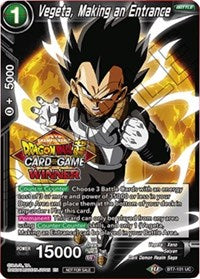 Vegeta, Making an Entrance (Top 16 Winner) (BT7-101) [Tournament Promotion Cards] | Odin's Place