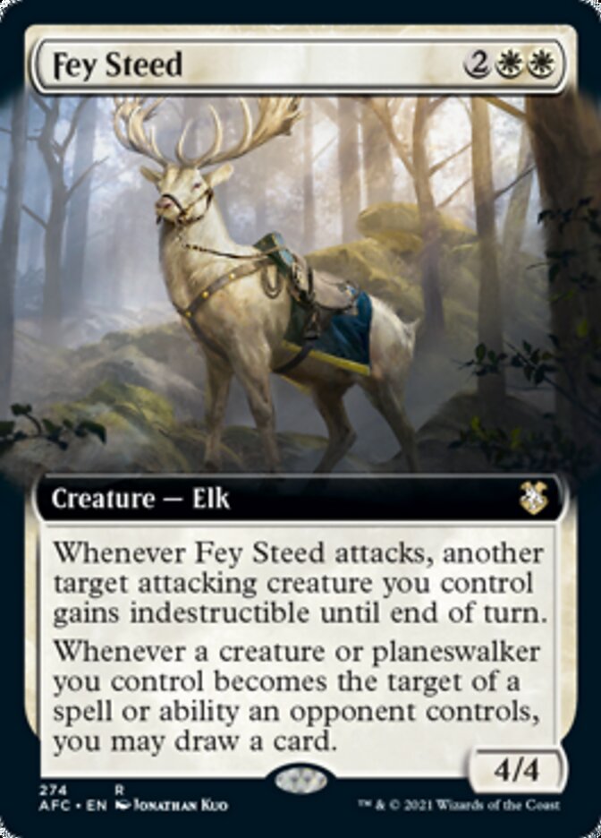 Fey Steed (Extended Art) [Dungeons & Dragons: Adventures in the Forgotten Realms Commander] | Odin's Place