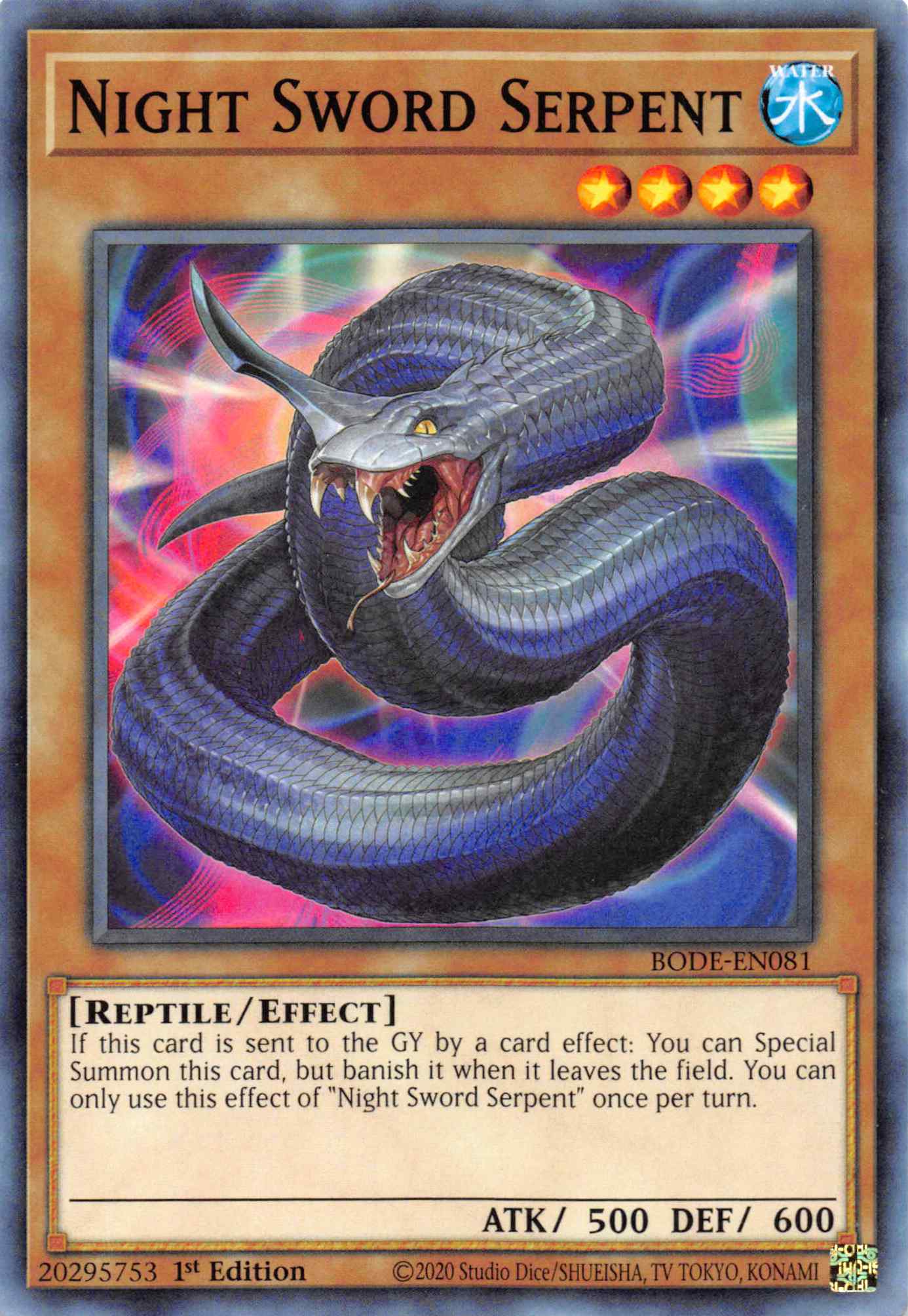 Night Sword Serpent [BODE-EN081] Common | Odin's Place