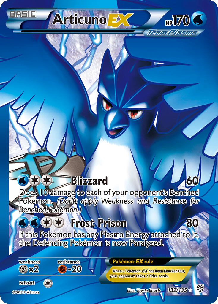 Articuno EX (132/135) [Black & White: Plasma Storm] | Odin's Place