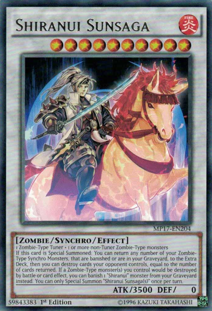 Shiranui Sunsaga [MP17-EN204] Rare | Odin's Place