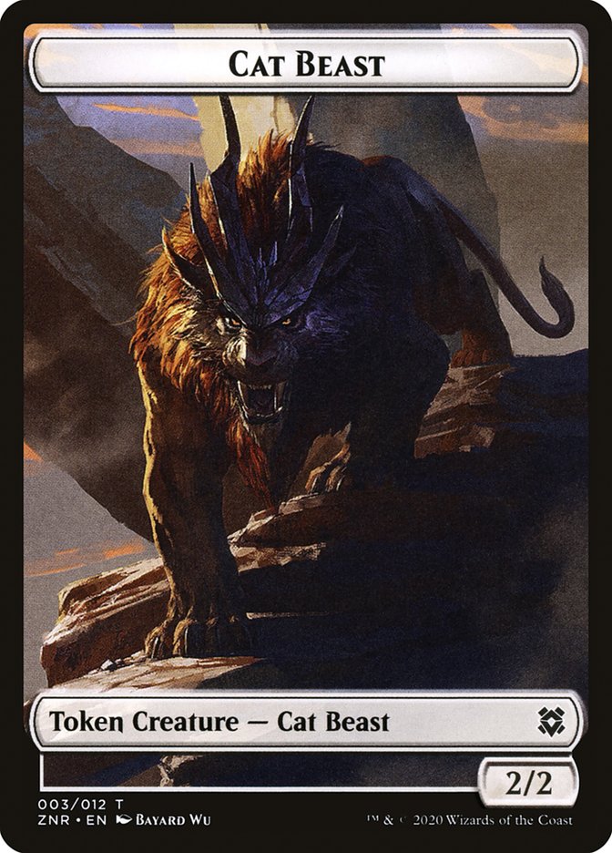 Cat Beast Token [Zendikar Rising Tokens] | Odin's Place
