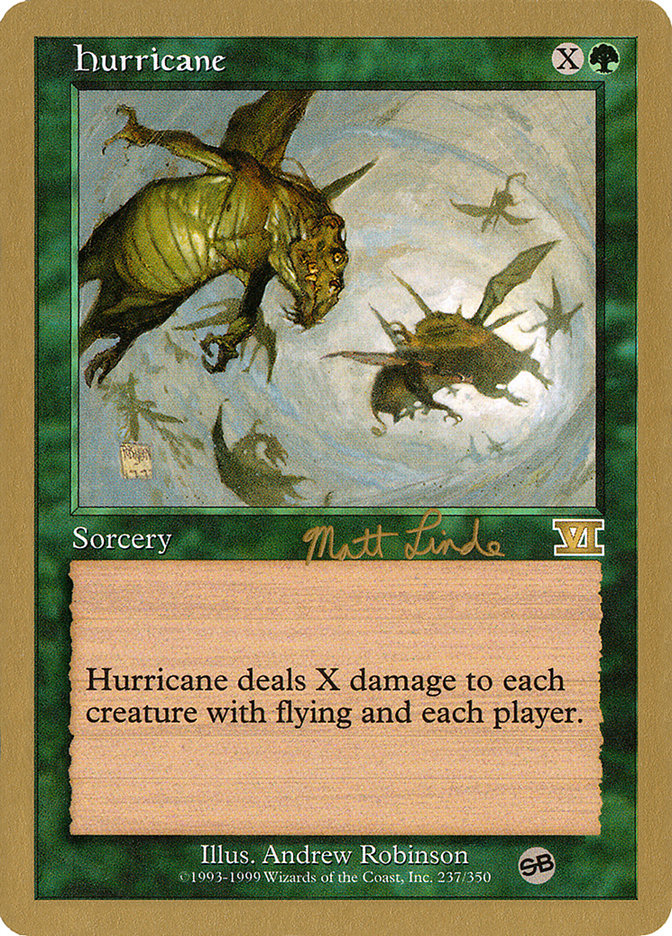 Hurricane (Matt Linde) (SB) [World Championship Decks 1999] | Odin's Place
