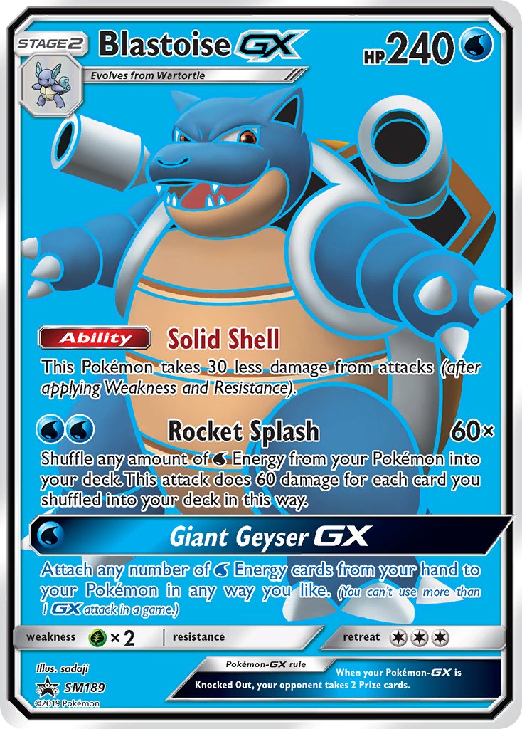 Blastoise GX (SM189) [Sun & Moon: Black Star Promos] | Odin's Place