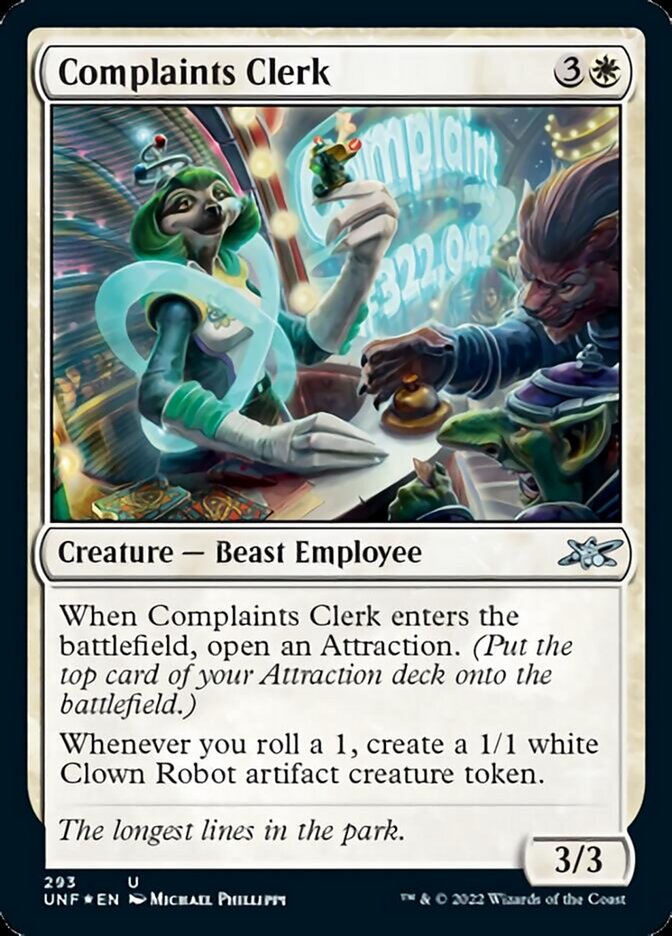 Complaints Clerk (Galaxy Foil) [Unfinity] | Odin's Place