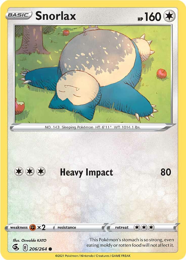Snorlax (206/264) [Sword & Shield: Fusion Strike] | Odin's Place