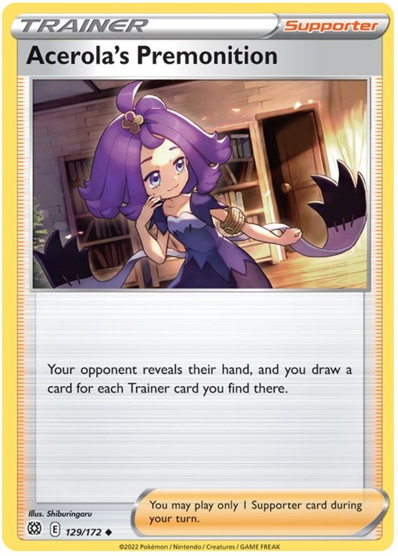 Acerola's Premonition (129/172) [Sword & Shield: Brilliant Stars] | Odin's Place