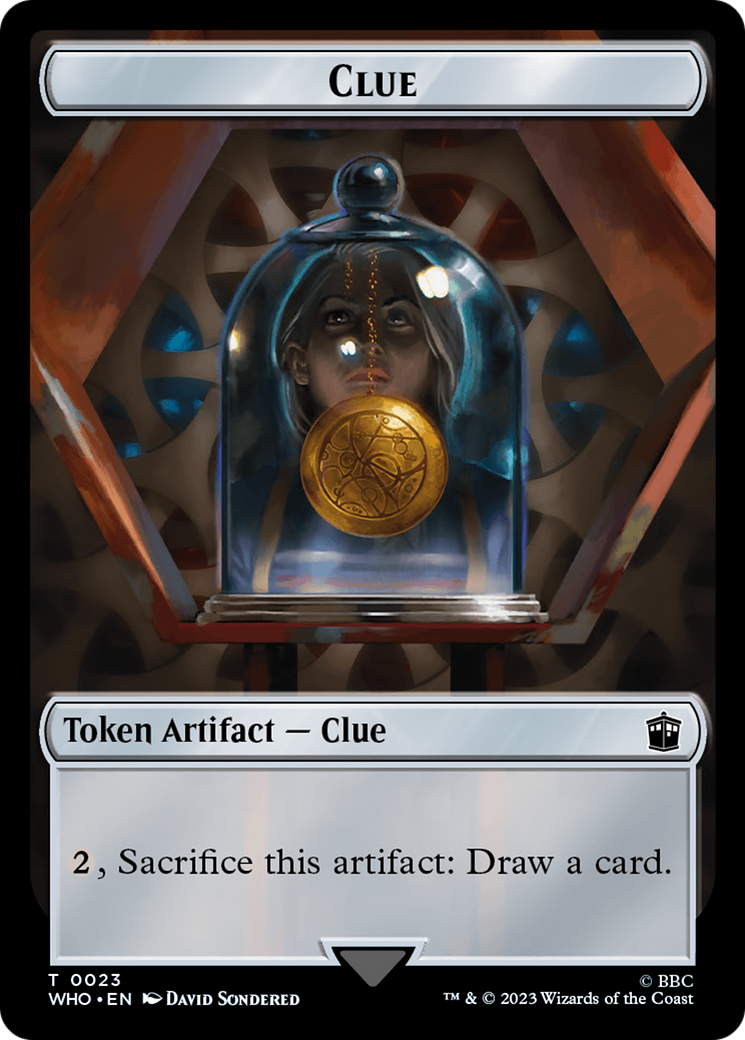 Alien Angel // Clue (0023) Double-Sided Token [Doctor Who Tokens] | Odin's Place