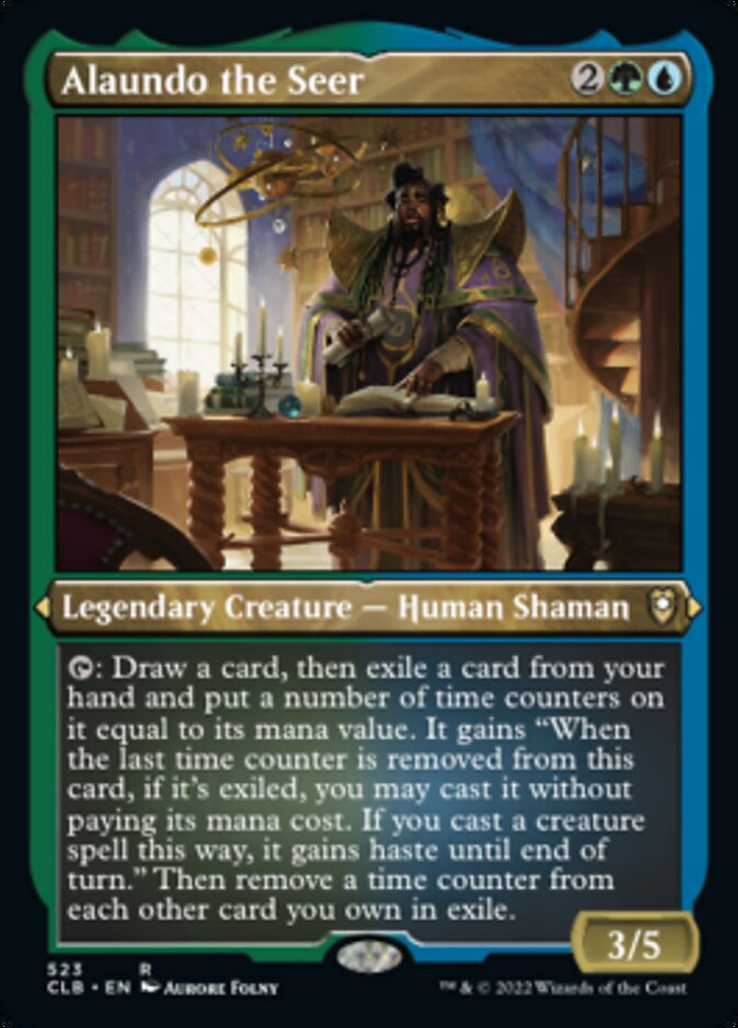 Alaundo the Seer (Foil Etched) [Commander Legends: Battle for Baldur's Gate] | Odin's Place