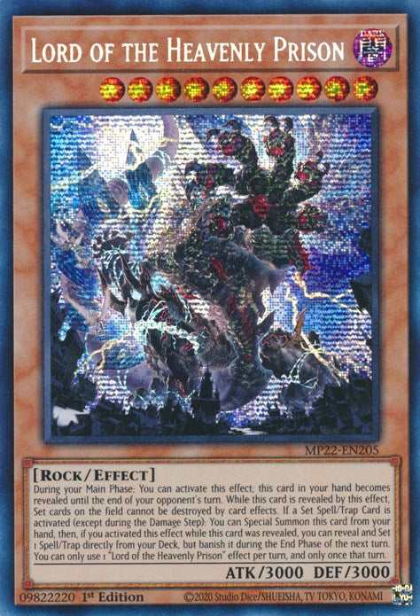 Lord of the Heavenly Prison [MP22-EN205] Prismatic Secret Rare | Odin's Place