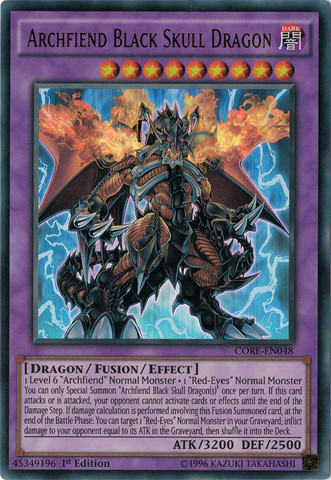 Archfiend Black Skull Dragon [CORE-EN048] Ultra Rare | Odin's Place