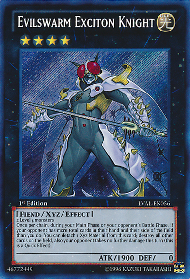 Evilswarm Exciton Knight [LVAL-EN056] Secret Rare | Odin's Place