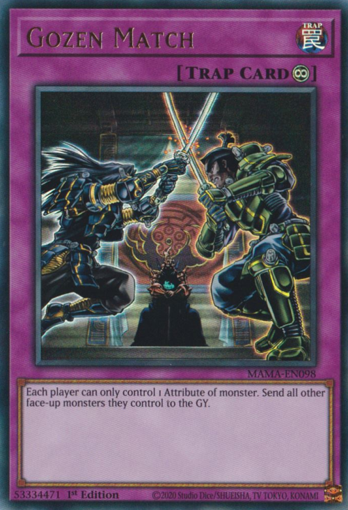 Gozen Match [MAMA-EN098] Ultra Rare | Odin's Place