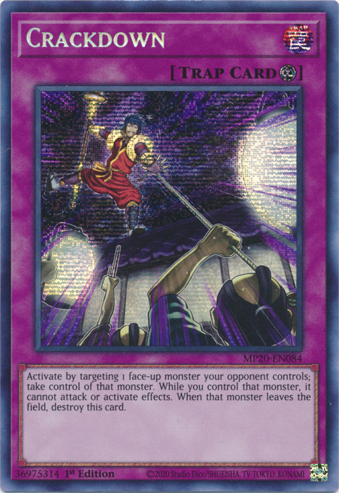 Crackdown [MP20-EN084] Prismatic Secret Rare | Odin's Place