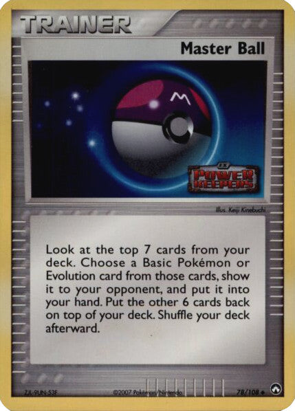 Master Ball (78/108) (Stamped) [EX: Power Keepers] | Odin's Place