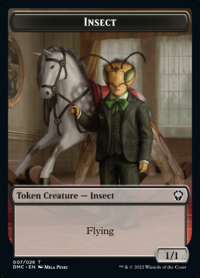 Soldier // Insect Double-Sided Token [Dominaria United Tokens] | Odin's Place