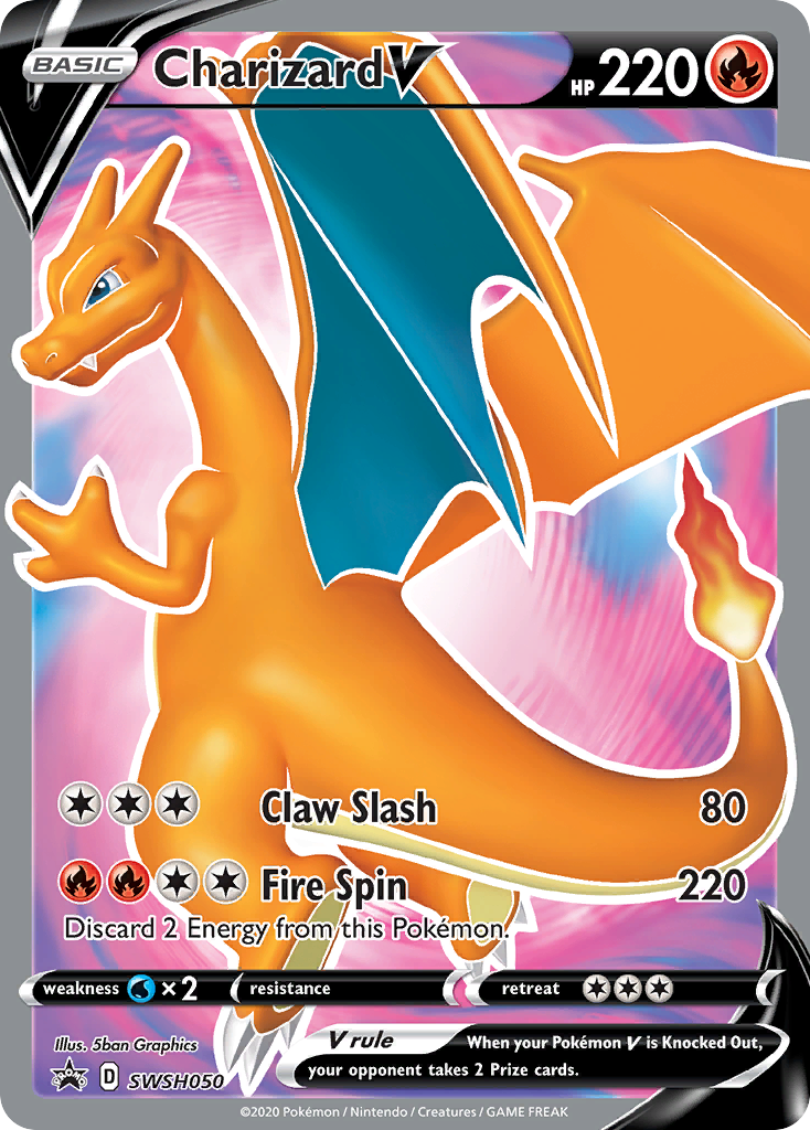 Charizard V (SWSH050) [Sword & Shield: Black Star Promos] | Odin's Place