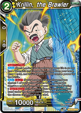 Krillin, the Brawler (BT14-105) [Cross Spirits] | Odin's Place