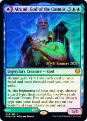 Alrund, God of the Cosmos // Hakka, Whispering Raven [Kaldheim Prerelease Promos] | Odin's Place