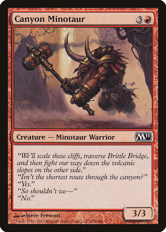 Canyon Minotaur (126) [Magic 2011] | Odin's Place