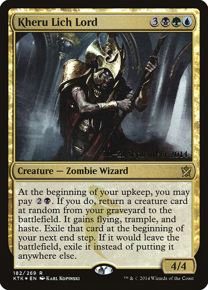 Kheru Lich Lord (182) [Khans of Tarkir Prerelease Promos] | Odin's Place