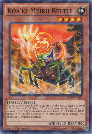 Koa'ki Meiru Beetle [BP03-EN066] Shatterfoil Rare | Odin's Place