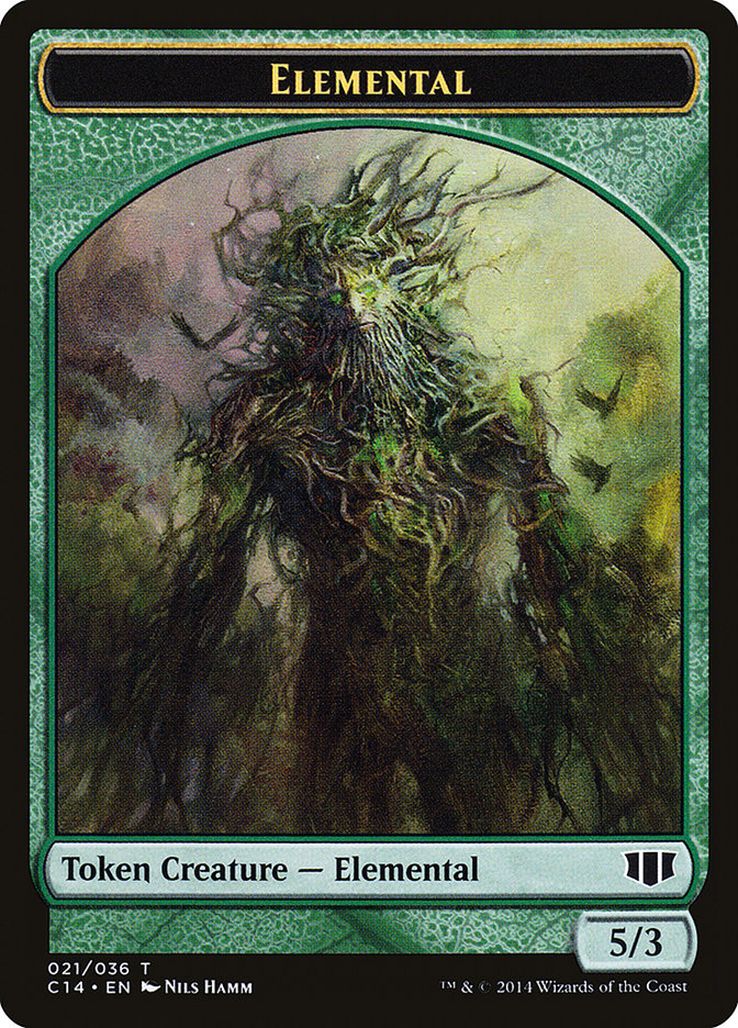Elemental // Beast (019/036) Double-Sided Token [Commander 2014 Tokens] | Odin's Place