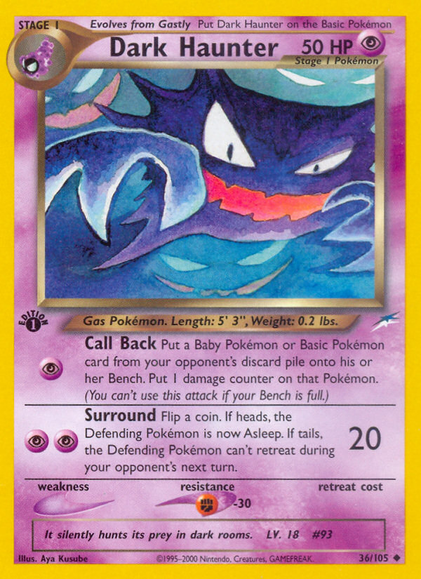 Dark Haunter (36/105) [Neo Destiny 1st Edition] | Odin's Place