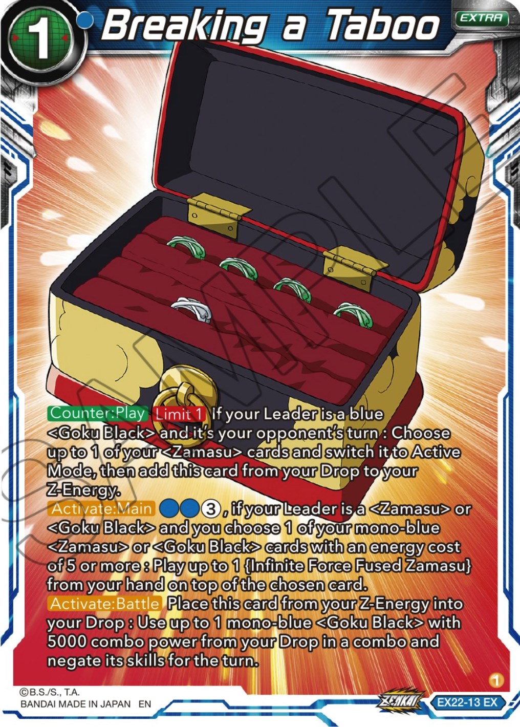 Breaking a Taboo (EX22-13) [Ultimate Deck 2023] | Odin's Place