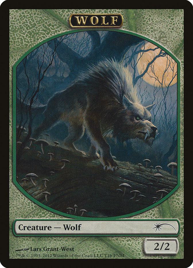 Human // Wolf Double-Sided Token [Friday Night Magic 2012] | Odin's Place