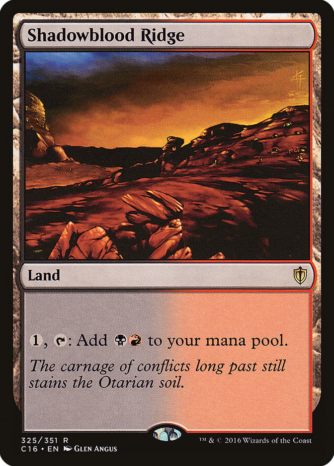 Shadowblood Ridge (325) [Commander 2016] | Odin's Place