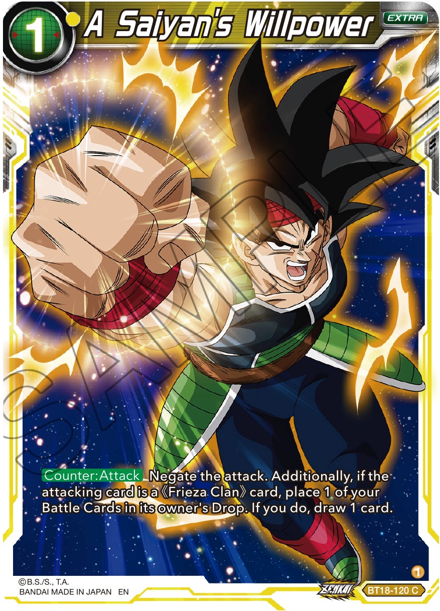 A Saiyan's Willpower (BT18-120) [Dawn of the Z-Legends] | Odin's Place
