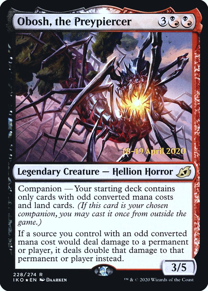 Obosh, the Preypiercer [Ikoria: Lair of Behemoths Prerelease Promos] | Odin's Place