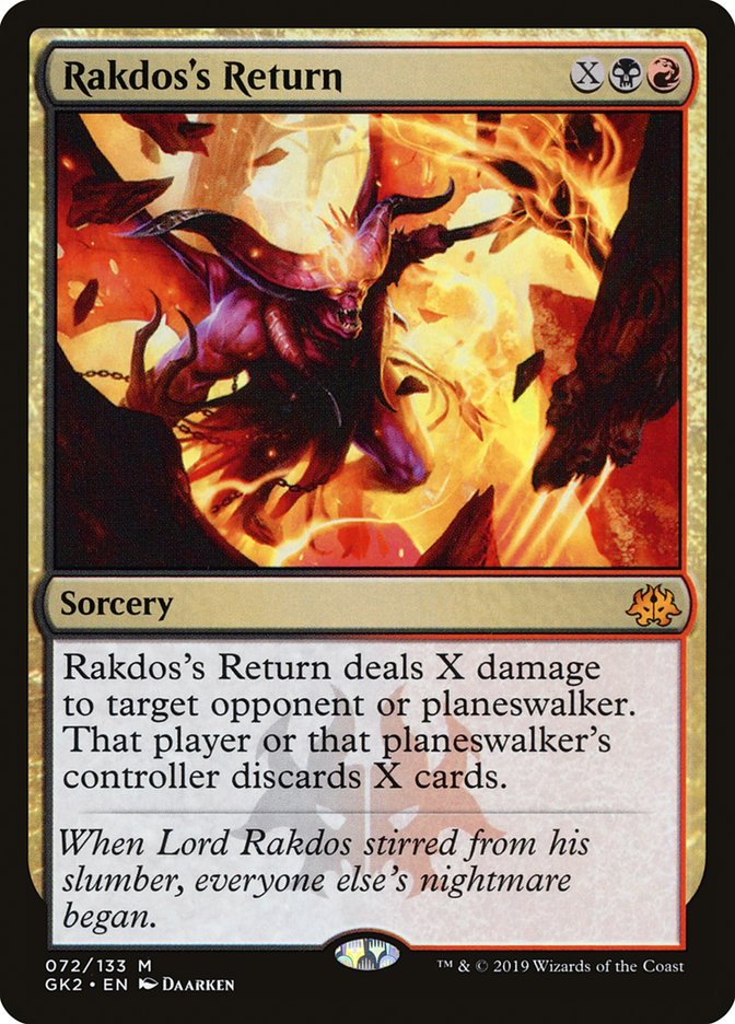 Rakdos's Return (72) [Ravnica Allegiance Guild Kit] | Odin's Place