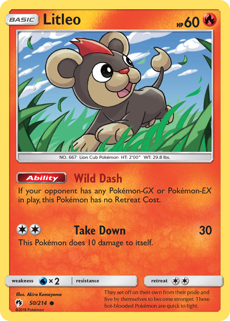 Litleo (50/214) [Sun & Moon: Lost Thunder] | Odin's Place