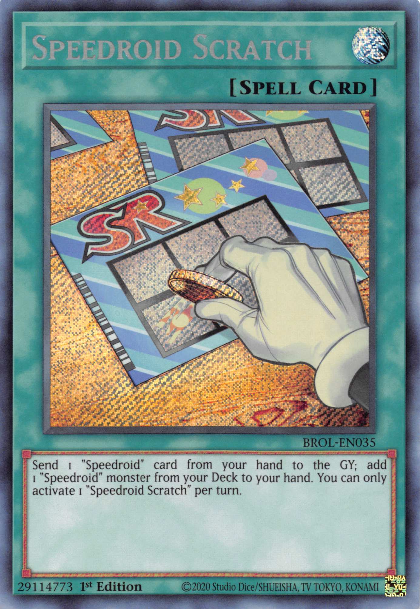 Speedroid Scratch [BROL-EN035] Secret Rare | Odin's Place