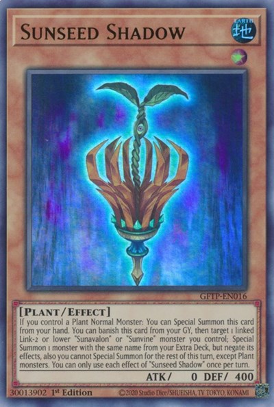 Sunseed Shadow [GFTP-EN016] Ultra Rare | Odin's Place