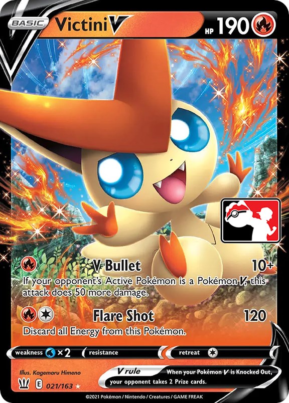 Victini V (021/163) [Prize Pack Series One] | Odin's Place