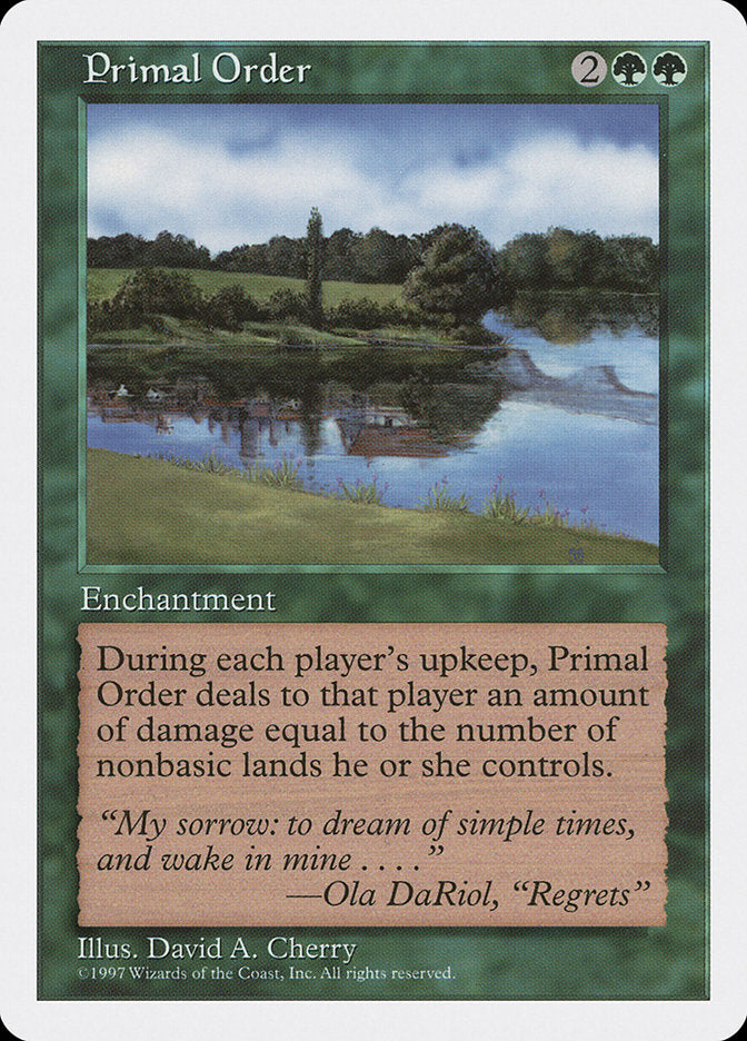 Primal Order (318) [Fifth Edition] | Odin's Place