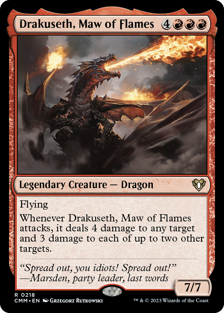 Drakuseth, Maw of Flames [Commander Masters] | Odin's Place