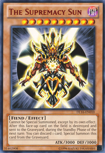 The Supremacy Sun (Red) [DL16-EN010] Rare | Odin's Place