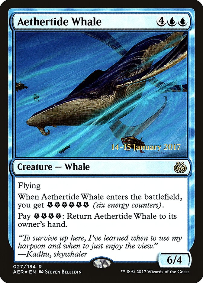 Aethertide Whale (27) [Aether Revolt Prerelease Promos] | Odin's Place