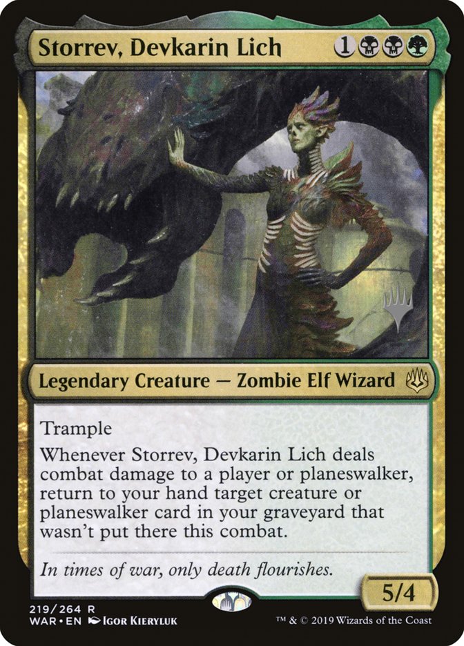 Storrev, Devkarin Lich (Promo Pack) [War of the Spark Promos] | Odin's Place