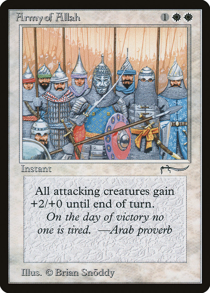 Army of Allah (2) (Dark Mana Cost) [Arabian Nights] | Odin's Place