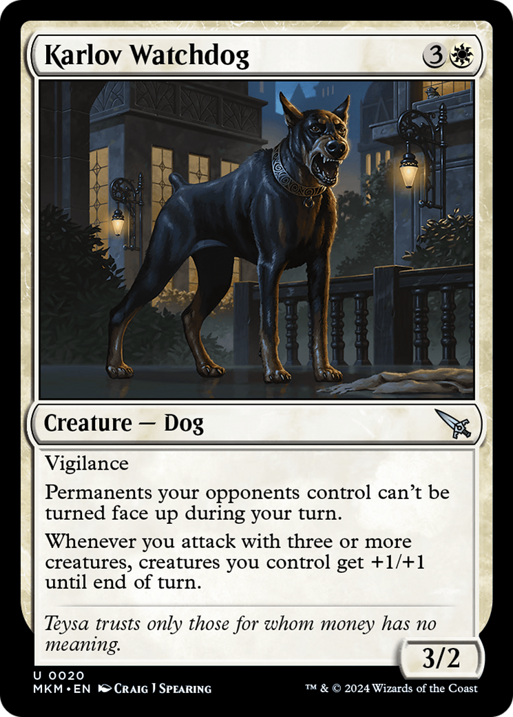Karlov Watchdog [Murders at Karlov Manor] | Odin's Place