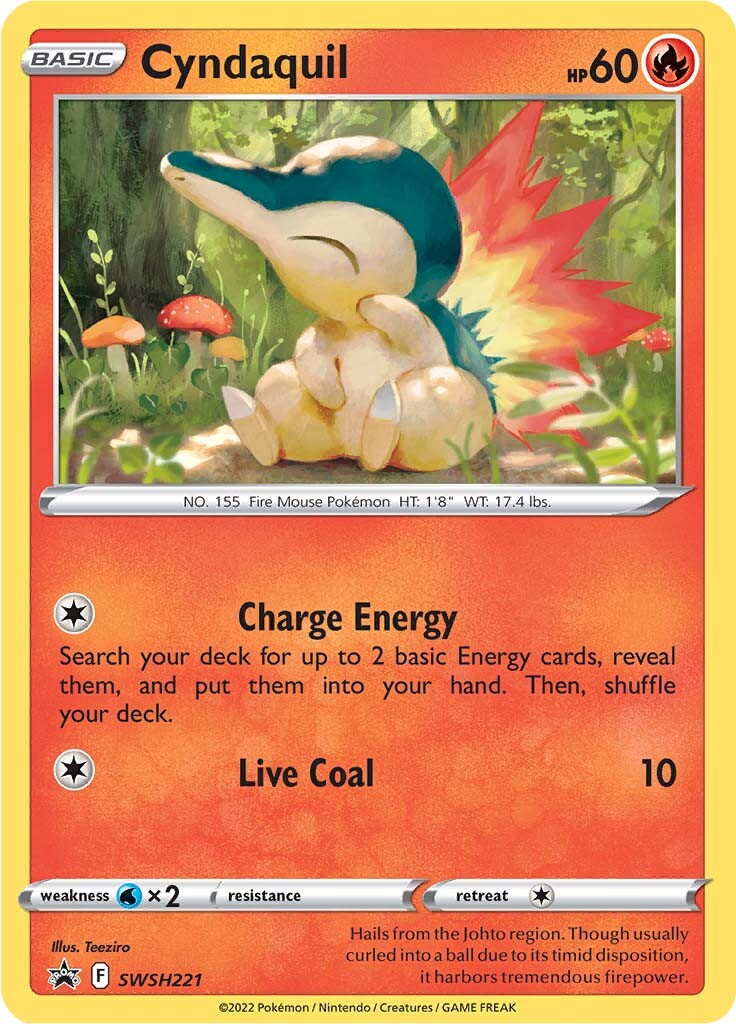 Cyndaquil (SWSH221) [Sword & Shield: Black Star Promos] | Odin's Place